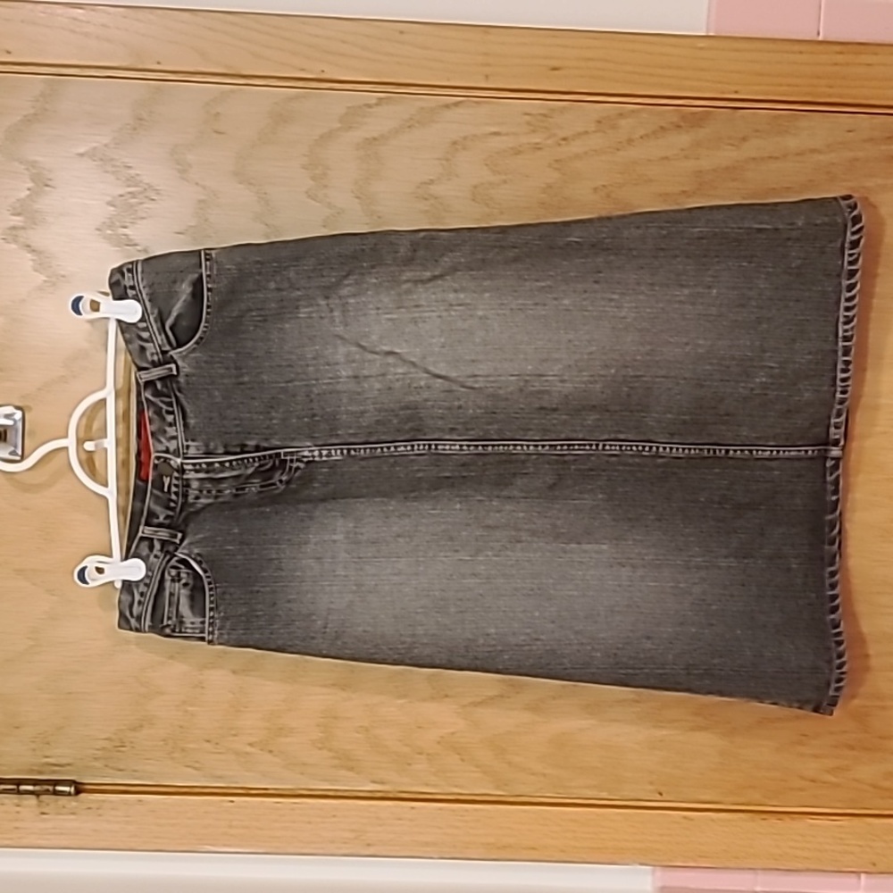 Long jean skirt
